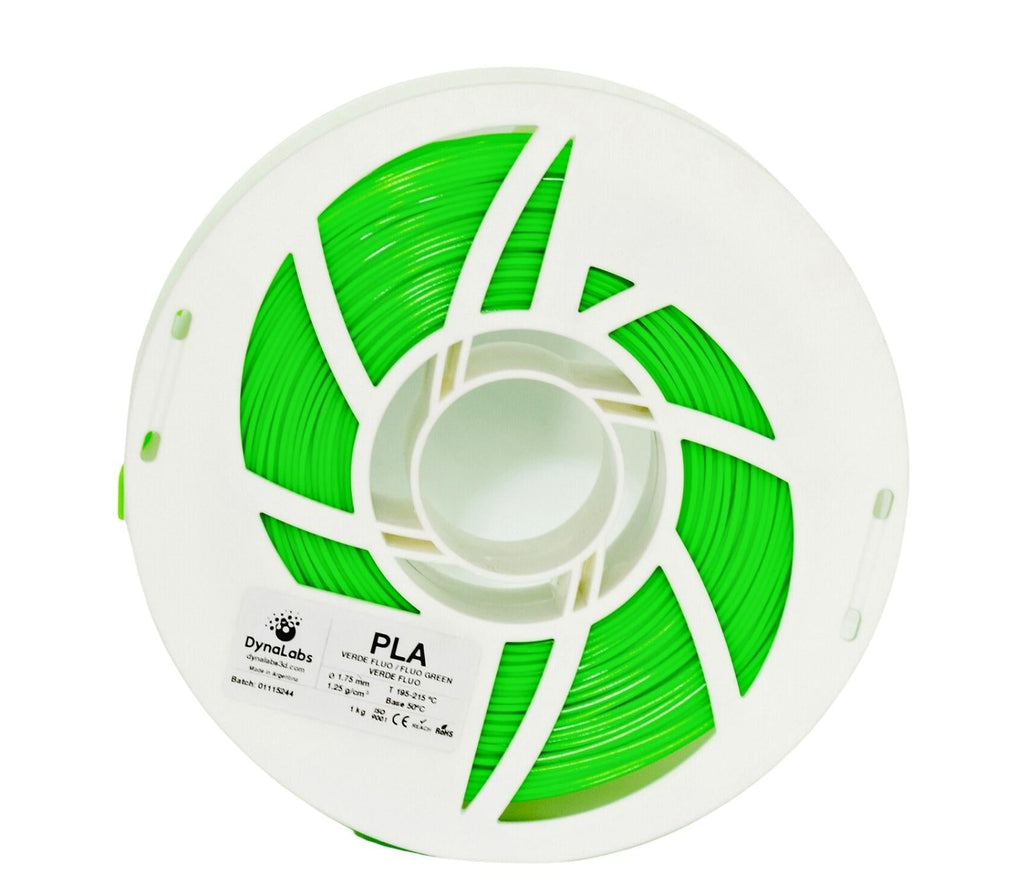 Dynalabs PLA Basic Filament 1.75mm 1kg - Fluo Green
