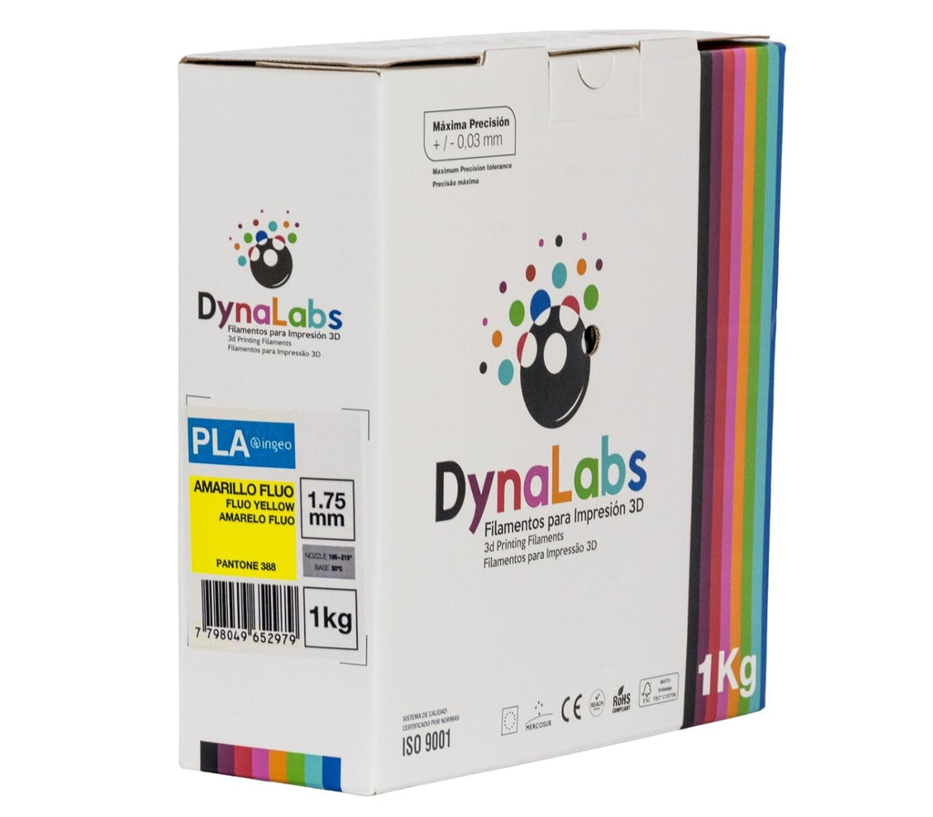 Dynalabs PLA Basic Filament 1.75mm 1kg - Fluo Yellow