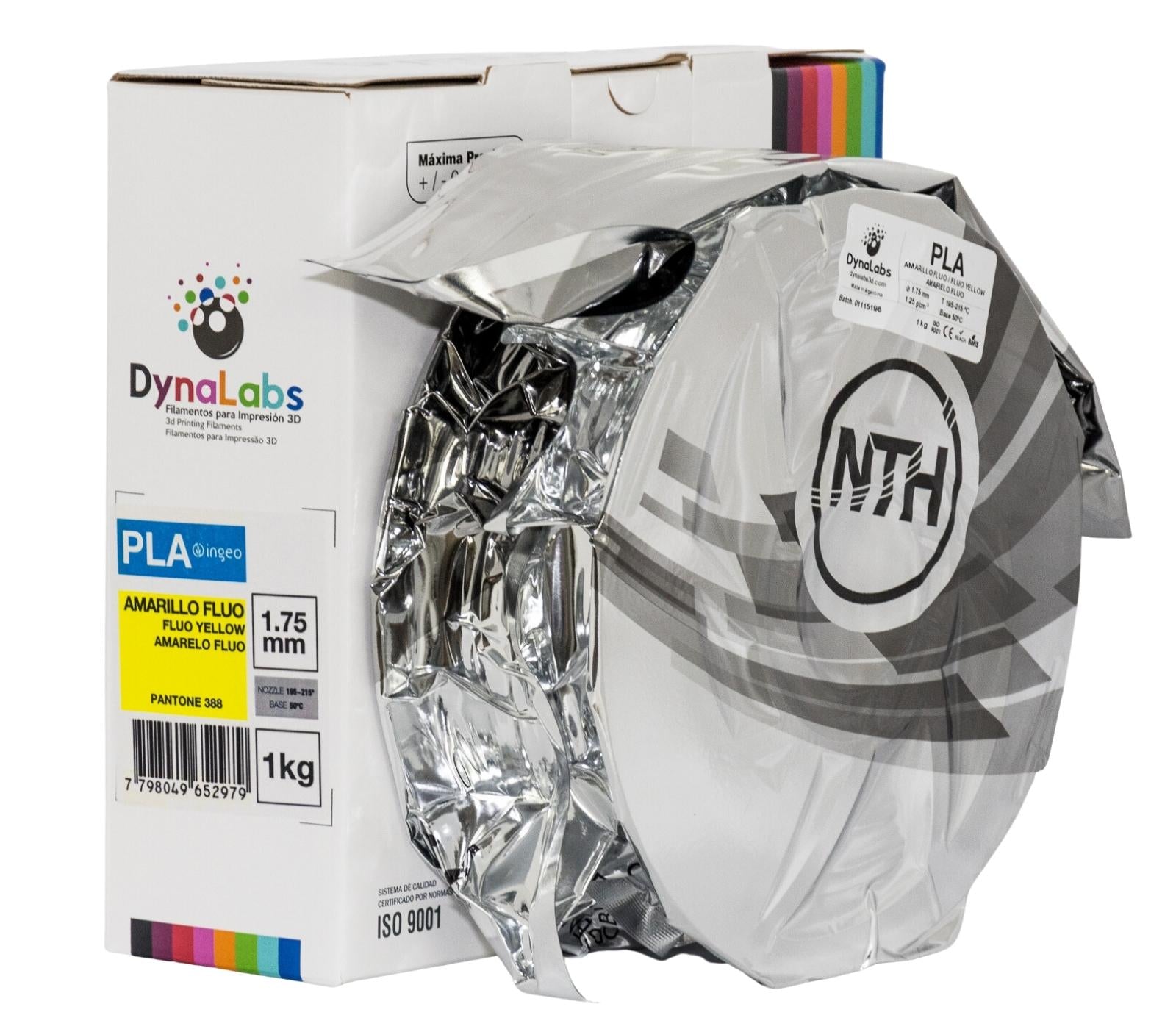 Dynalabs PLA Basic Filament 1.75mm 1kg - Fluo Yellow