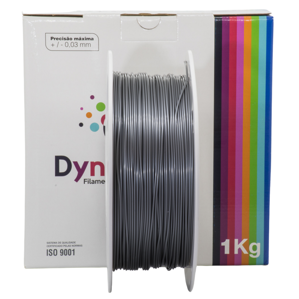 Dynalabs PLA Basic Filament 1.75mm 1kg - Silver Grey