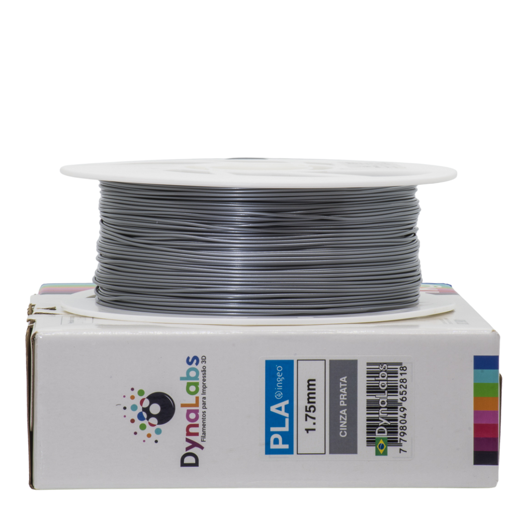 Dynalabs PLA Basic Filament 1.75mm 1kg - Silver Grey