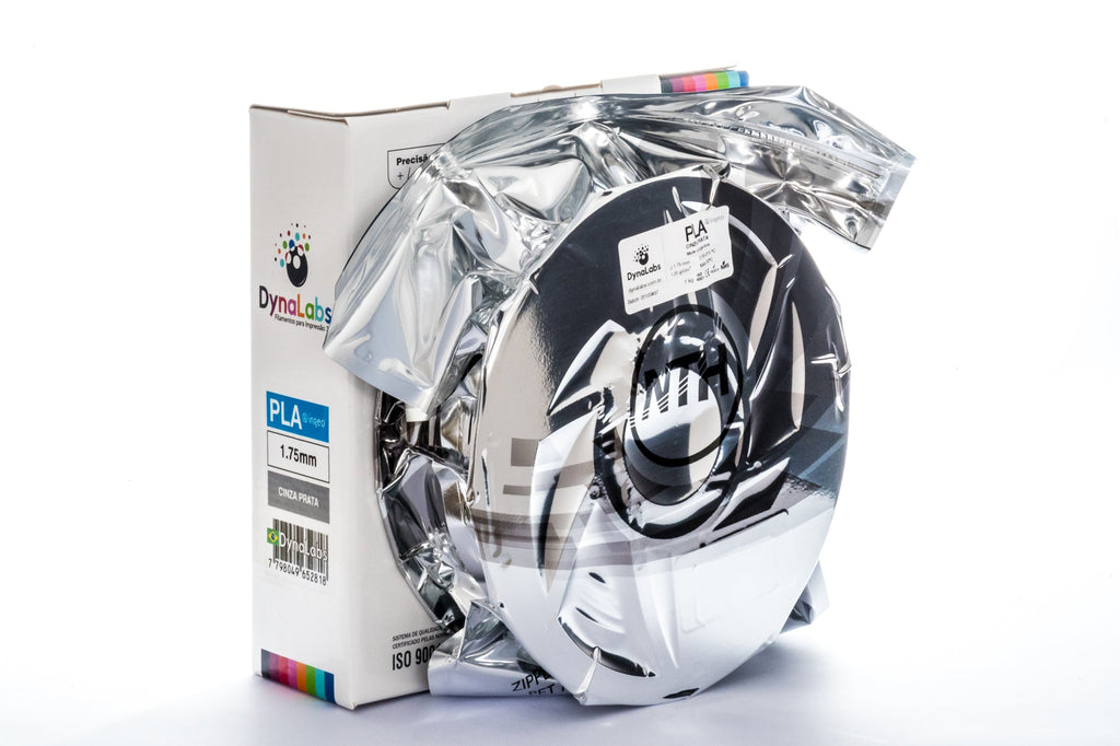 Dynalabs PLA Basic Filament 1.75mm 1kg - Silver Grey