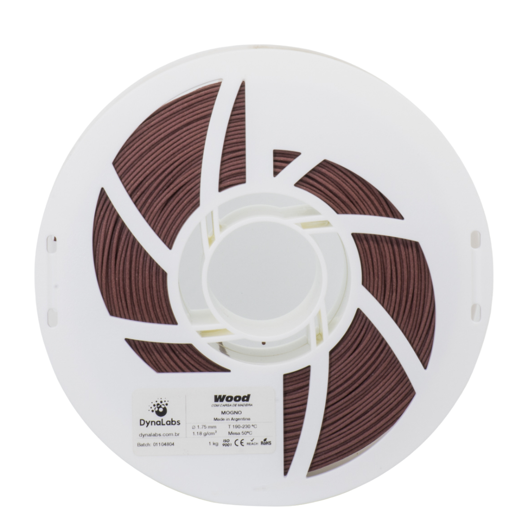 Dynalabs PLA Wood Filament 1.75mm 1kg - Mahogany