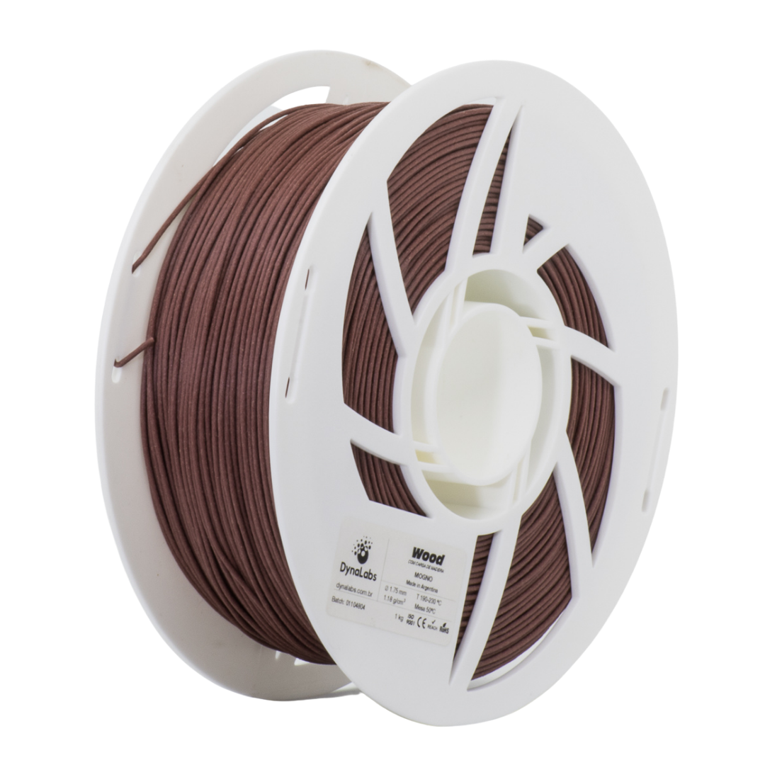 Dynalabs PLA Wood Filament 1.75mm 1kg - Mahogany