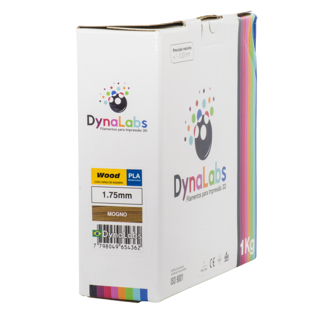 Dynalabs PLA Wood Filament 1.75mm 1kg - Mahogany