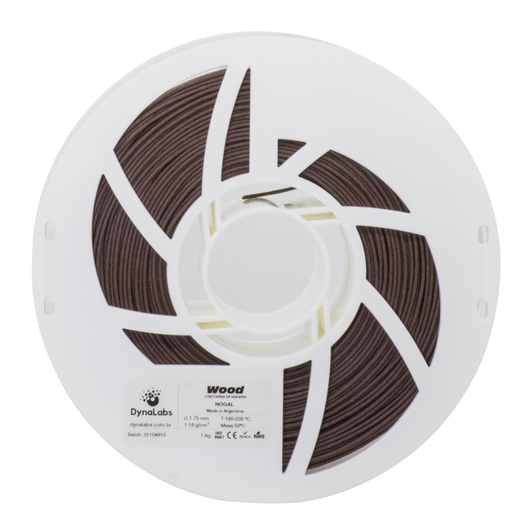 Dynalabs PLA Wood Filament 1.75mm 1kg - Walnut