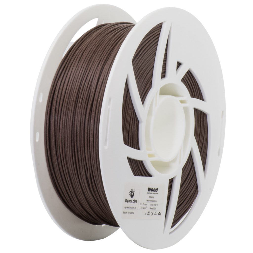 Dynalabs PLA Wood Filament 1.75mm 1kg - Walnut
