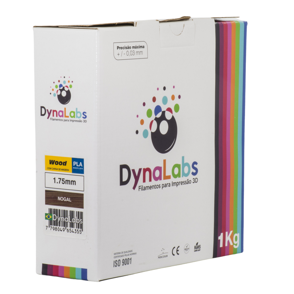 Dynalabs PLA Wood Filament 1.75mm 1kg - Walnut