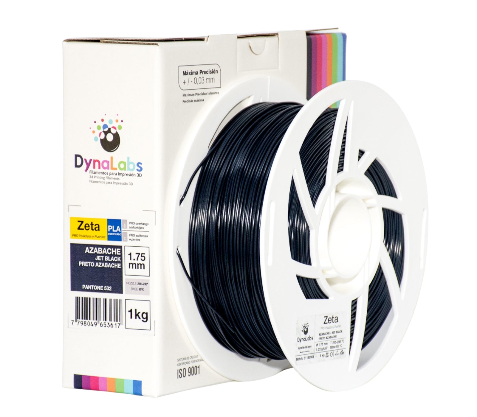 Dynalabs PLA Zeta Filament 1.75mm 1kg - Jet