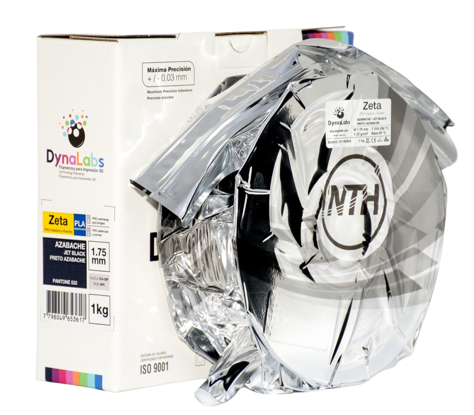 Dynalabs PLA Zeta Filament 1.75mm 1kg - Jet