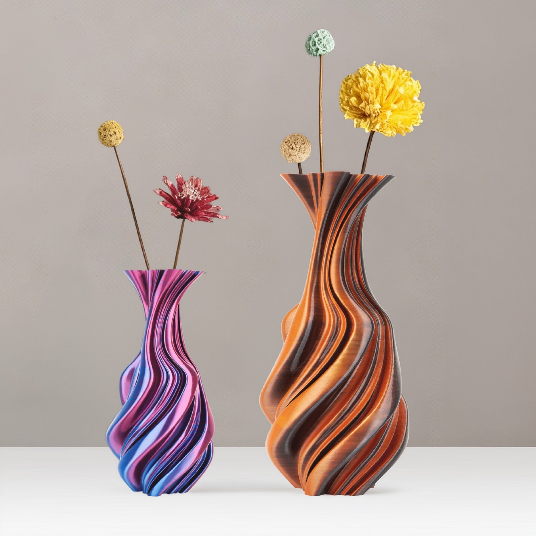 PLA Silk Dual Color Filament 1.75mm, 1KG/2.2LB