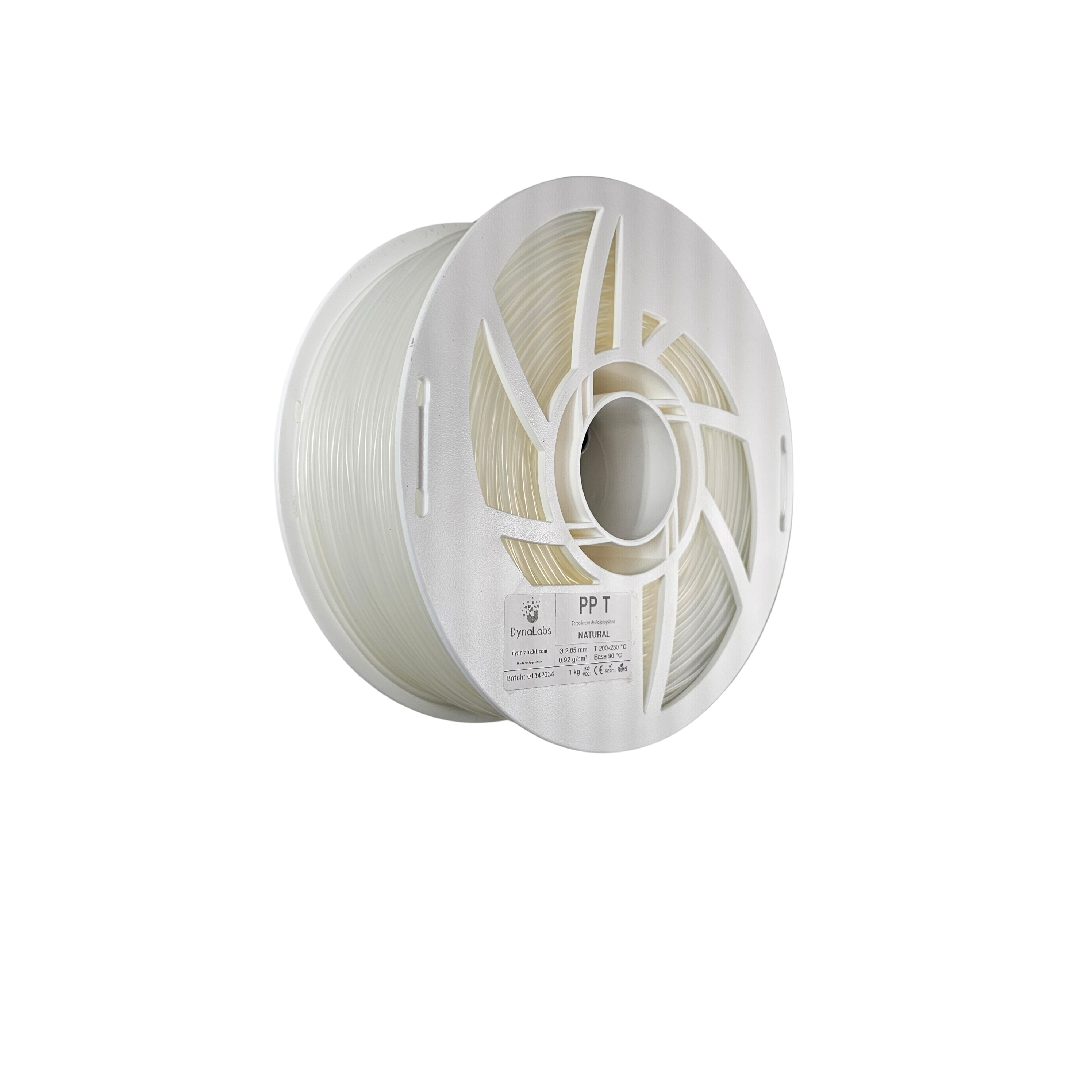 Dynalabs PP-T Polypropylene Filament 2.85mm 1kg - Natural