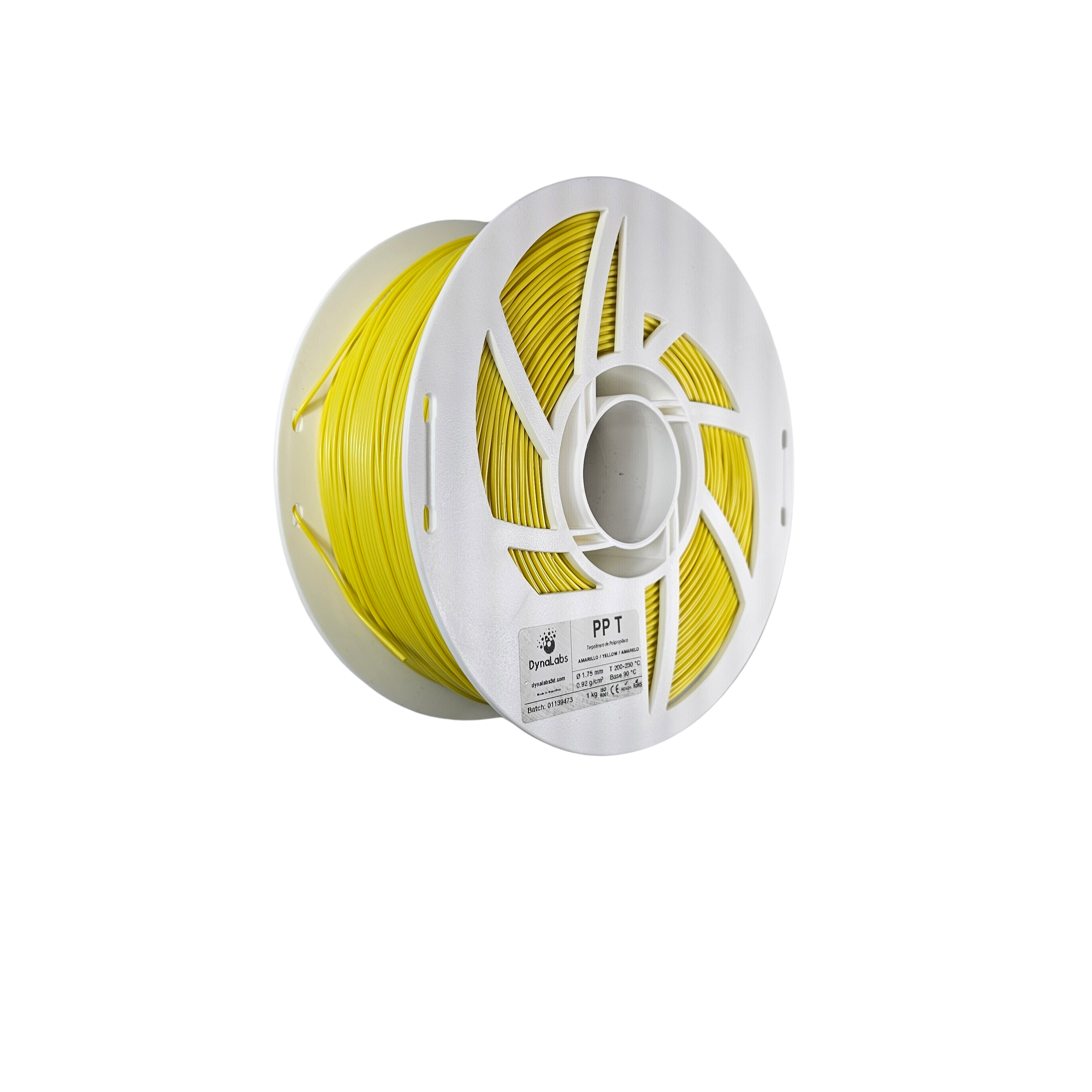 Dynalabs PP-T Polypropylene Filament 1.75mm 1kg - Yellow