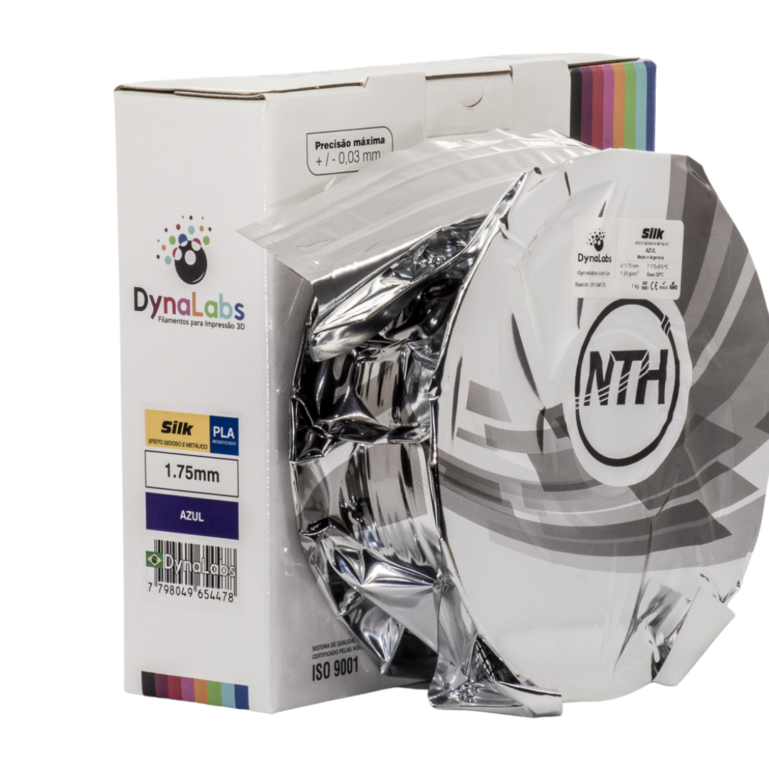 Dynalabs PLA Silk Filament 1.75mm 1kg - Blue