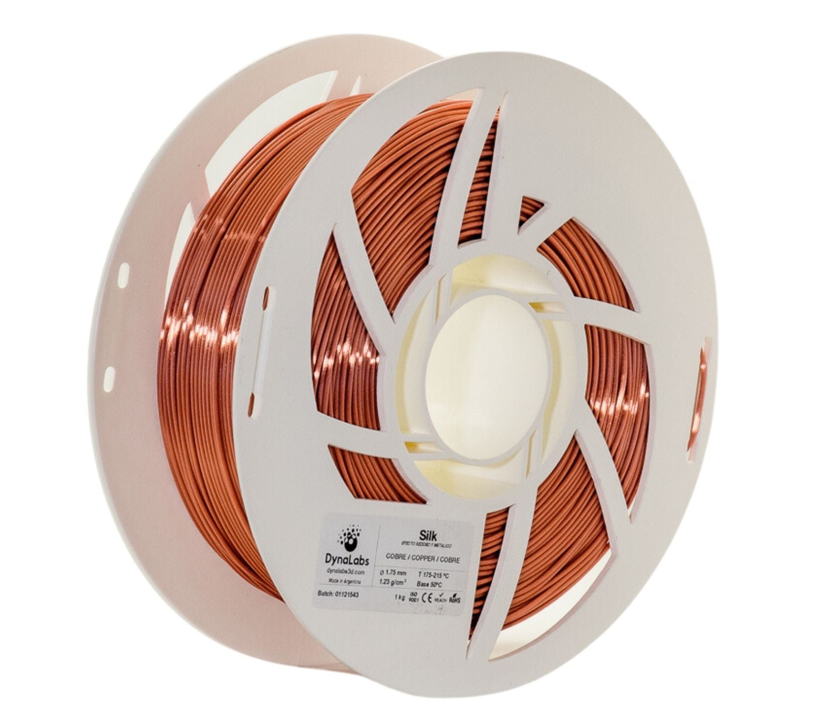 Dynalabs PLA Silk Filament 1.75mm 1kg - Copper