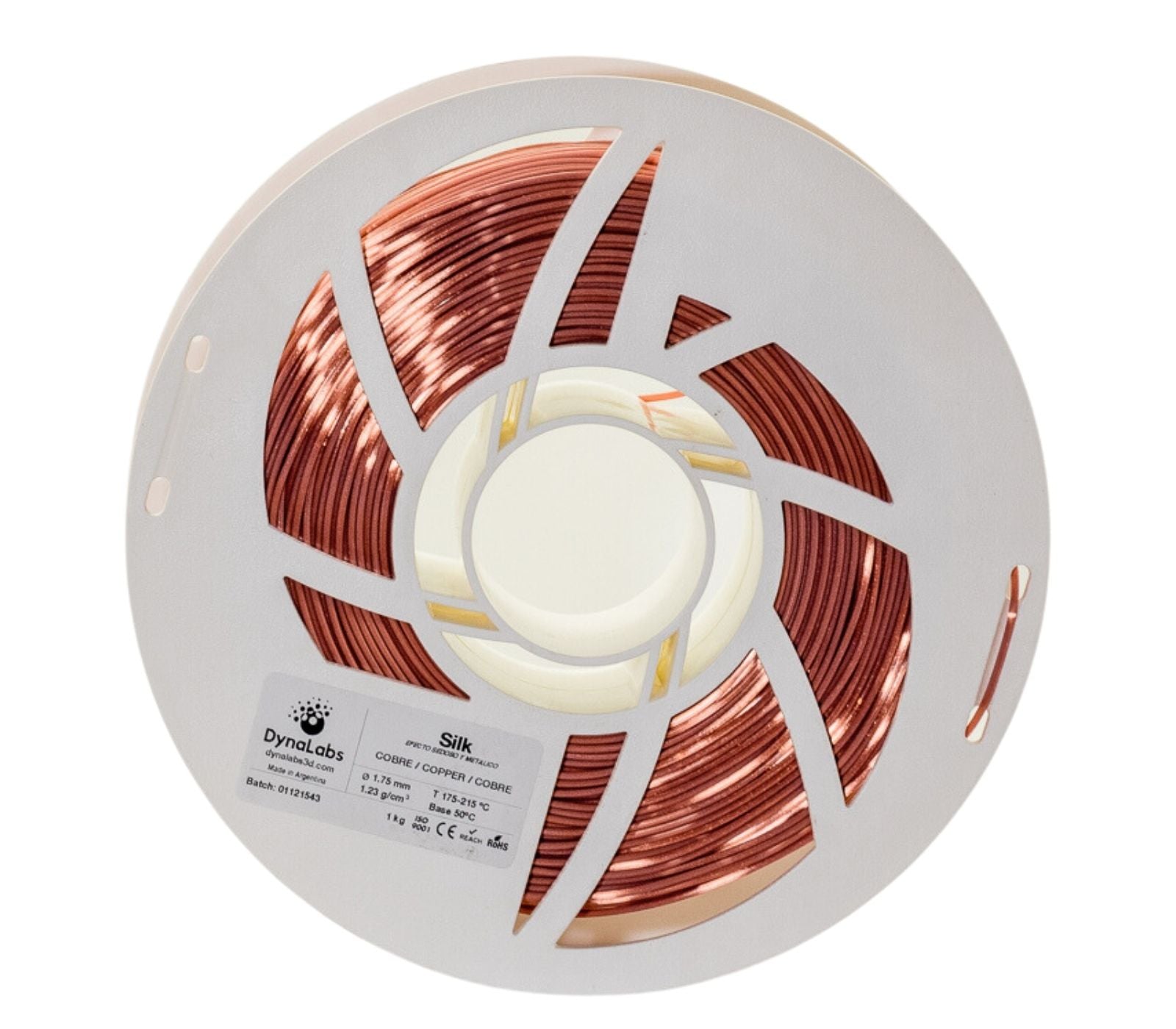 Dynalabs PLA Silk Filament 1.75mm 1kg - Copper