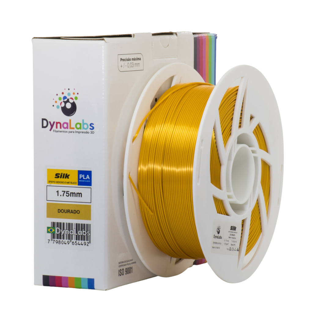 Dynalabs PLA Silk Filament 1.75mm 1kg - Gold