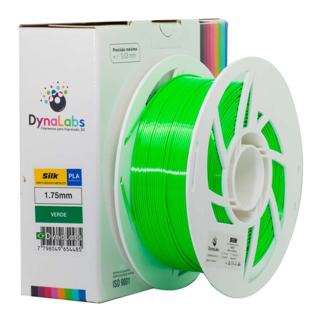 Dynalabs PLA Silk Filament 1.75mm 1kg - Green