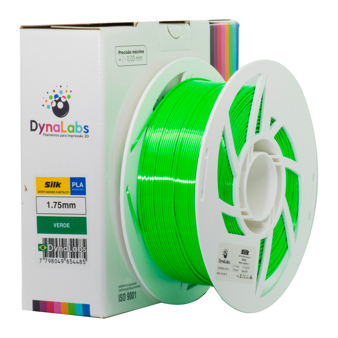 Dynalabs PLA Silk Filament 1.75mm 1kg - Green