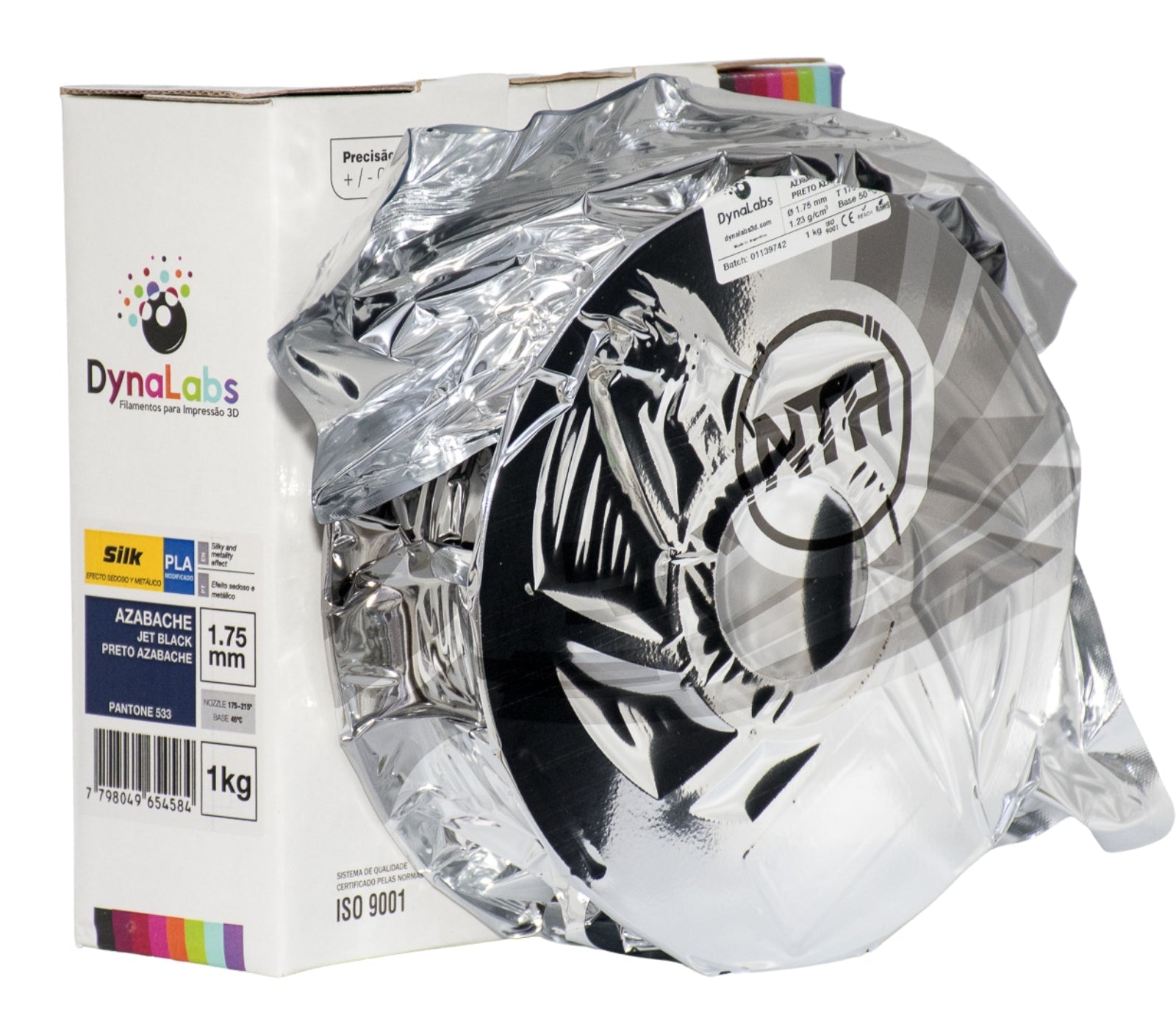Dynalabs PLA Silk Filament 1.75mm 1kg - Jet