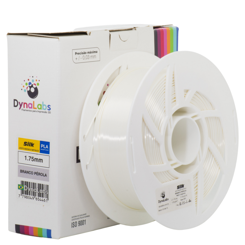 Dynalabs PLA Silk Filament 1.75mm 1kg - Pearl White