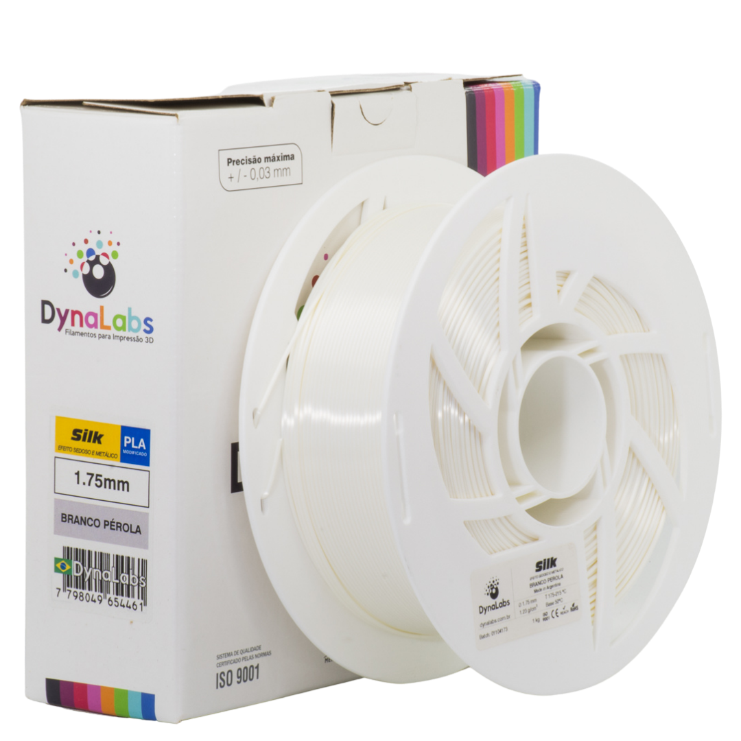 Dynalabs PLA Silk Filament 1.75mm 1kg - Pearl White