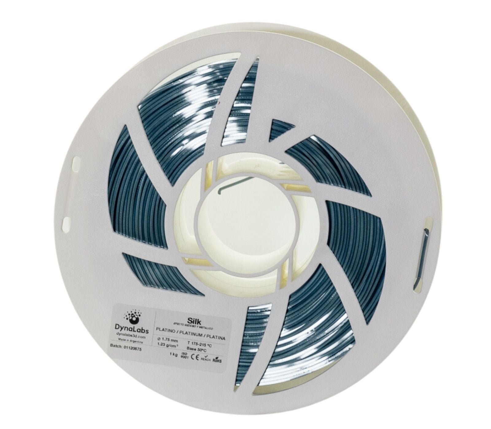 Dynalabs PLA Silk Filament 1.75mm 1kg - Platinum