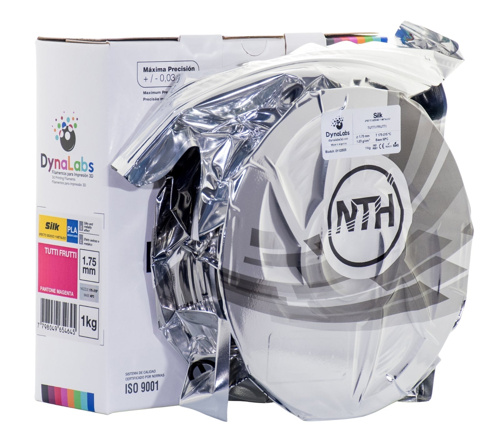 Dynalabs PLA Silk Filament 1.75mm 1kg - Tutti Frutti