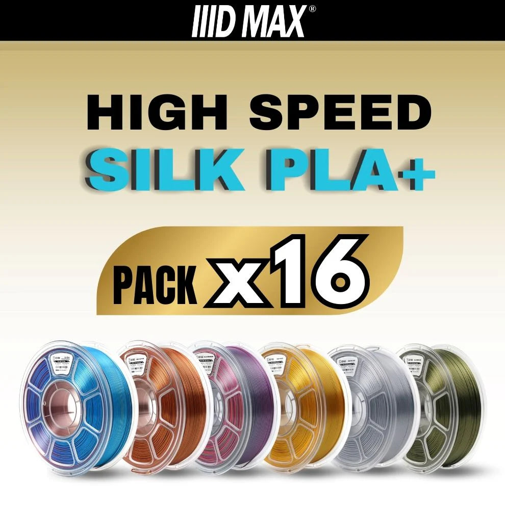 High Speed Silk PLA+ Filament 16-Pack