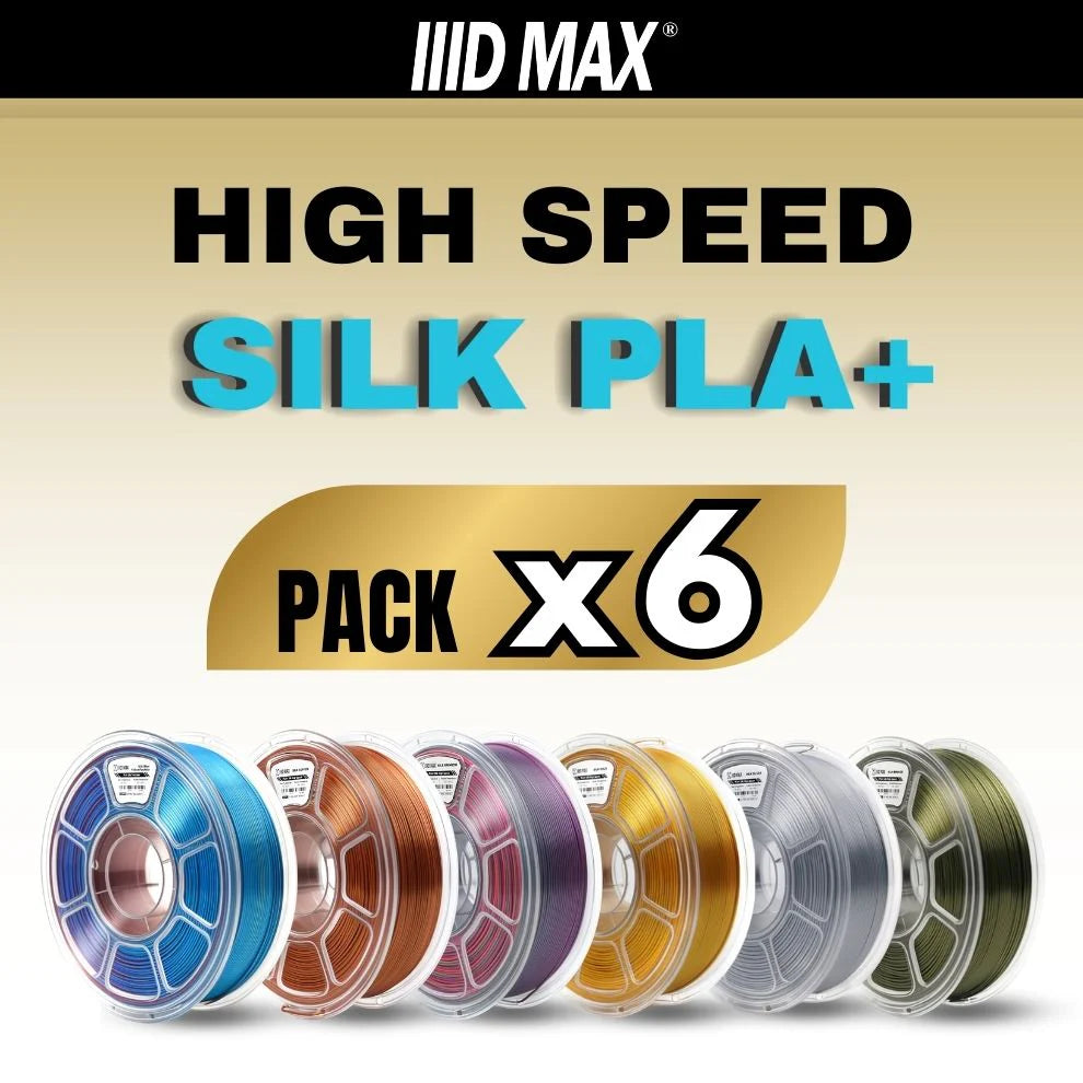 High Speed Silk PLA+ Filament 6-Pack