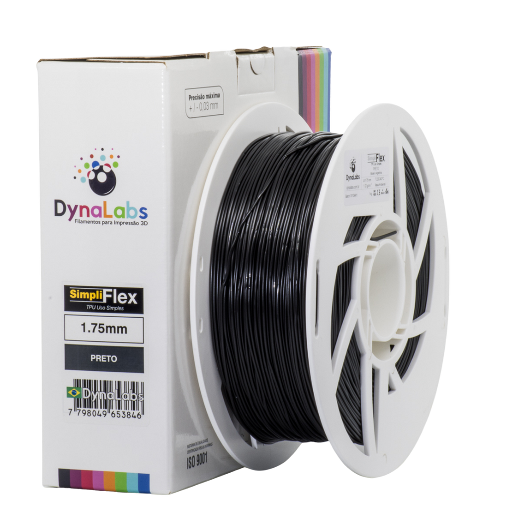 Dynalabs Simpliflex TPU Filament 1.75mm 1kg - Black