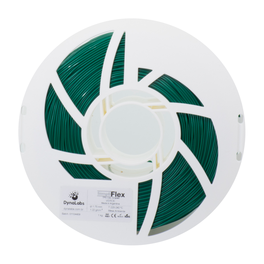 Dynalabs Simpliflex TPU Filament 1.75mm 1kg - Green