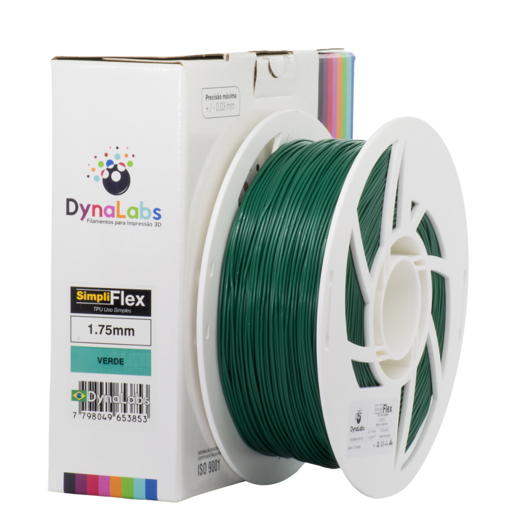 Dynalabs Simpliflex TPU Filament 1.75mm 1kg - Green