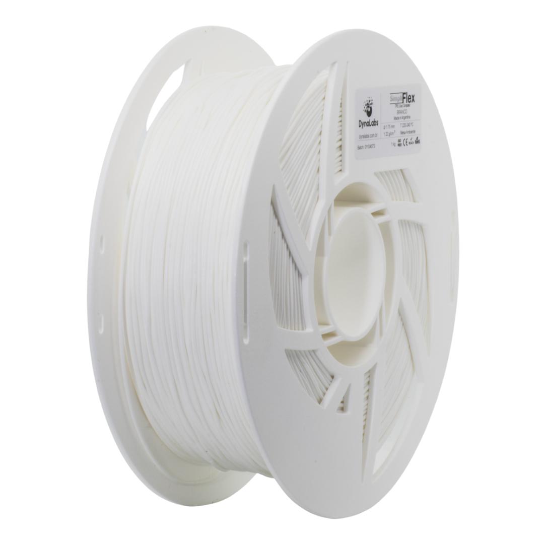 Dynalabs Simpliflex TPU Filament 1.75mm 1kg - White