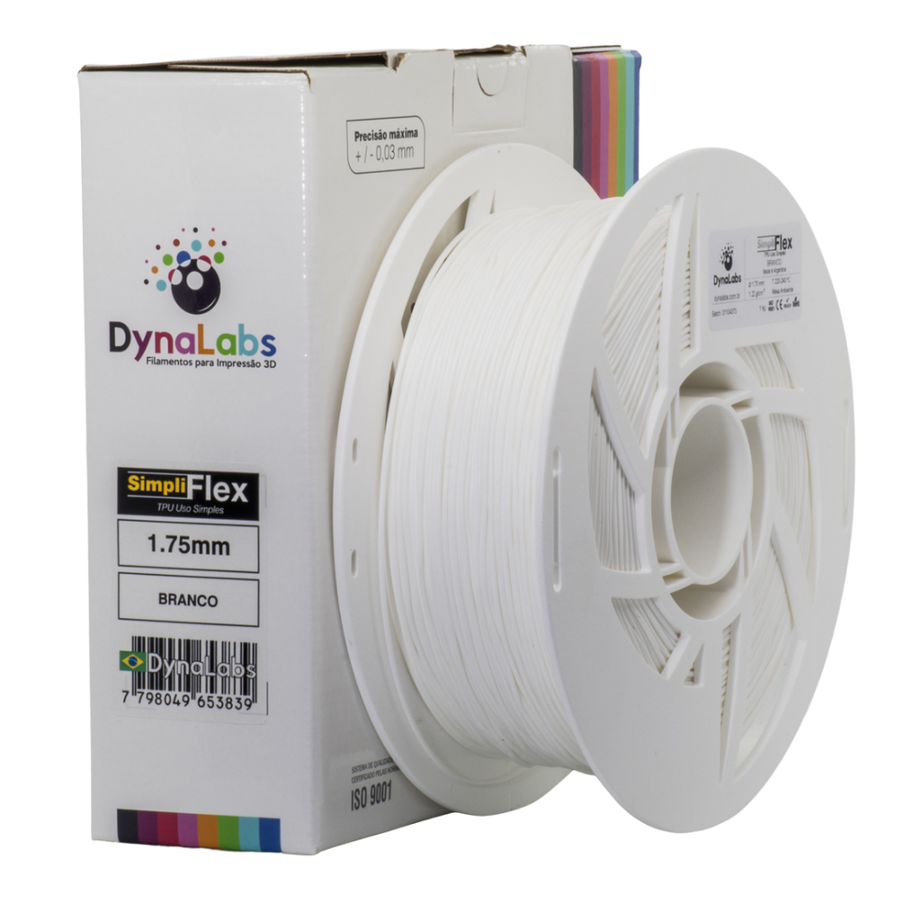 Dynalabs Simpliflex TPU Filament 1.75mm 1kg - White