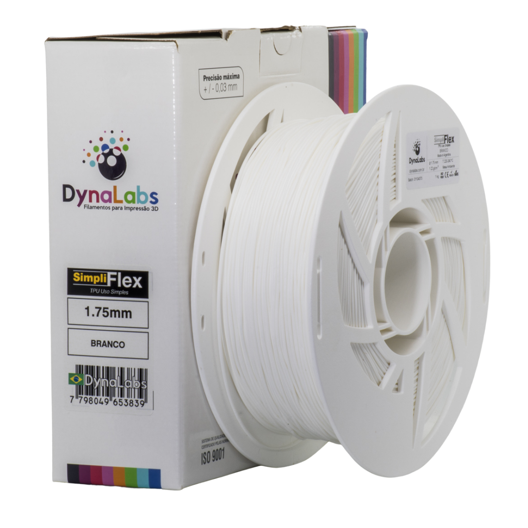Dynalabs Simpliflex TPU Filament 1.75mm 1kg - White