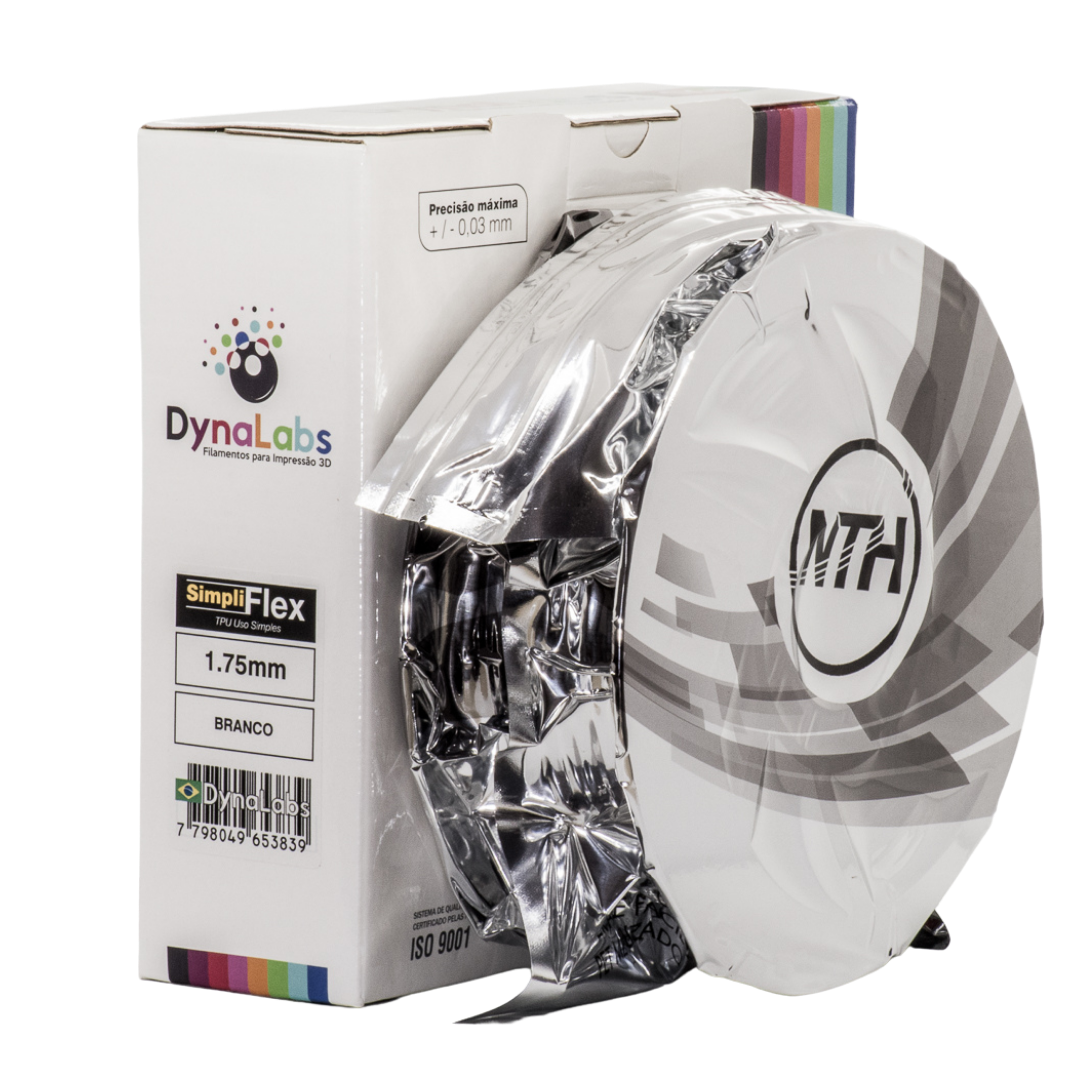Dynalabs Simpliflex TPU Filament 1.75mm 1kg - White