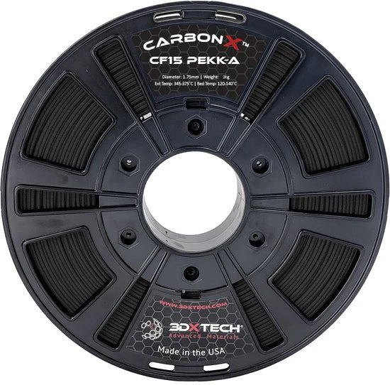 CarbonX PEKK-A+CF15 1.75mm 3D Printer Filament by 3DXTech Made in USA 250g