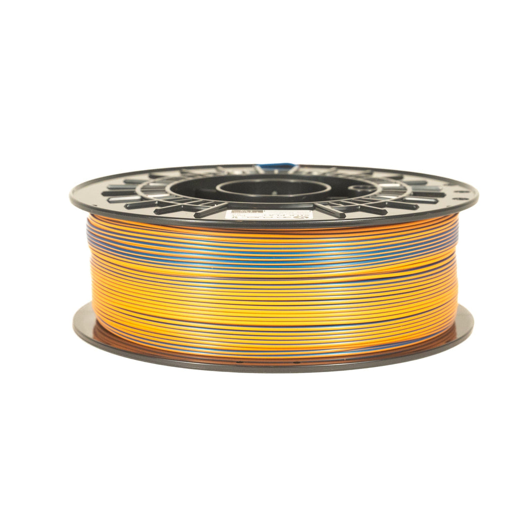 Dual-Color Silk PLA+, Silky Blue Orange Theory, 1.75mm