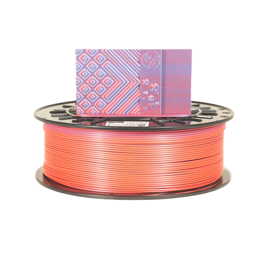 Dual-Color Silk PLA+, Silky Blushing Violet, 1.75mm