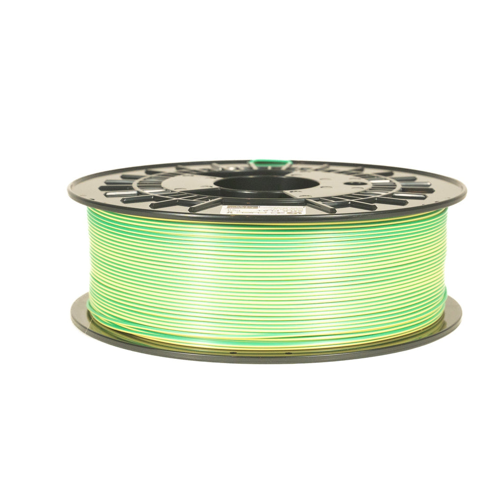 Dual-Color Silk PLA+, Silky Lemon Lime, 1.75mm