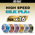 High Speed Silk PLA+ Filament 16-Pack