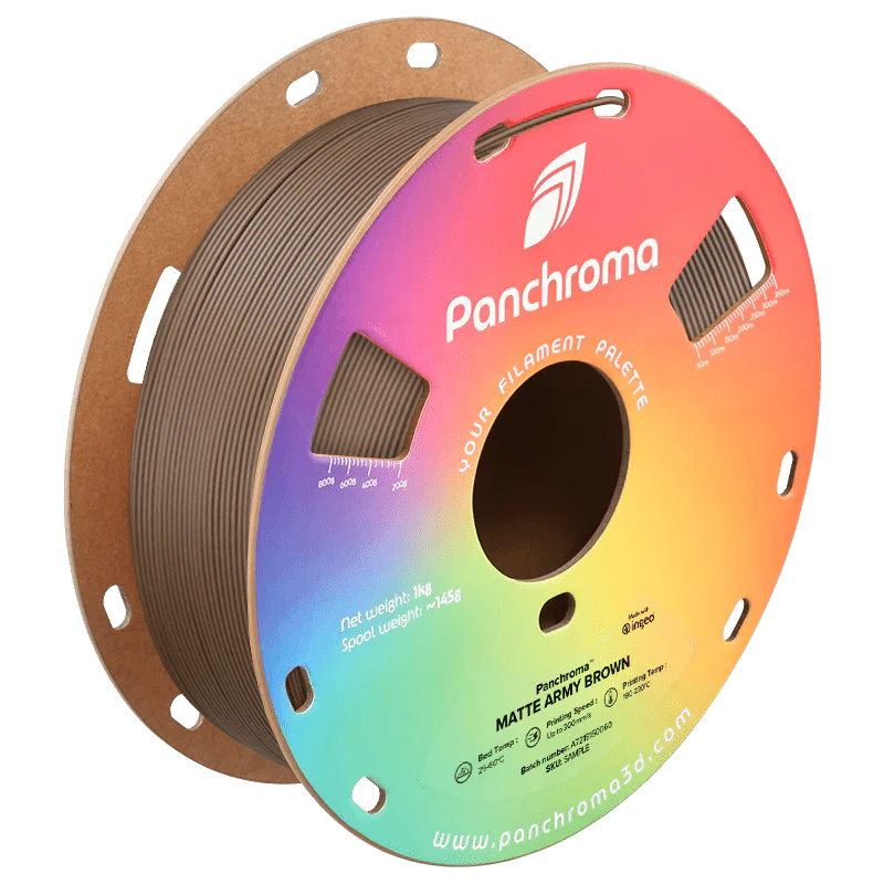 Panchroma" Matte (Formerly PolyTerra) PLA 3D Printer Filament 1KG 1.75mm