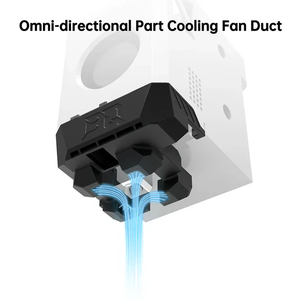 Panda Jet Omni-Directional Part Cooling Duct Upgrade for Bambu Lab X1 and P1