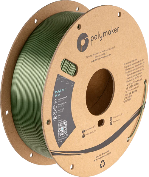 Polymaker PolyLite Silk PLA 3D Printer Filament 1KG 1.75mm