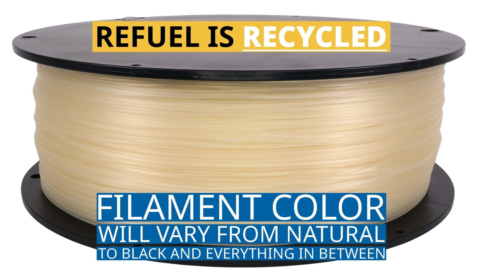ReFuel™ 3D-Fuel Recycled Standard or Tough Pro PLA+, 1.75mm