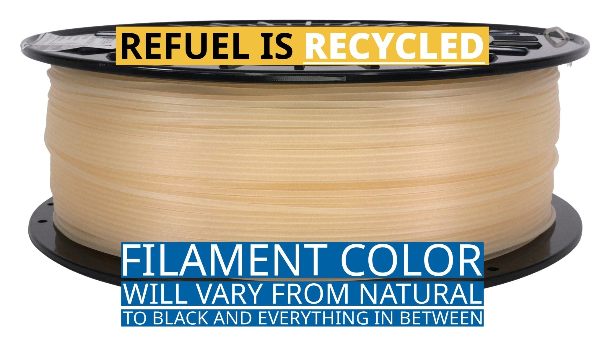 ReFuel™ 3D-Fuel Recycled Standard or Tough Pro PLA+, 1.75mm
