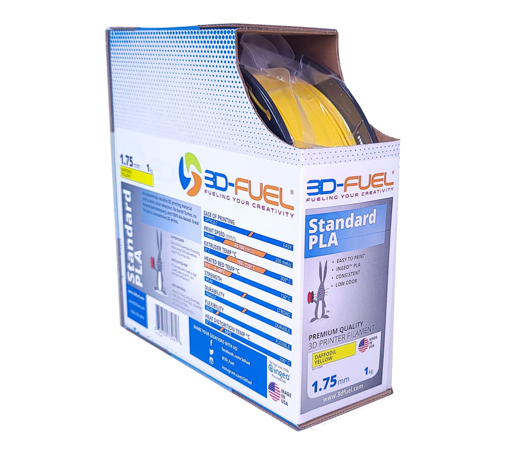Standard PLA+, Daffodil Yellow, 1.75mm