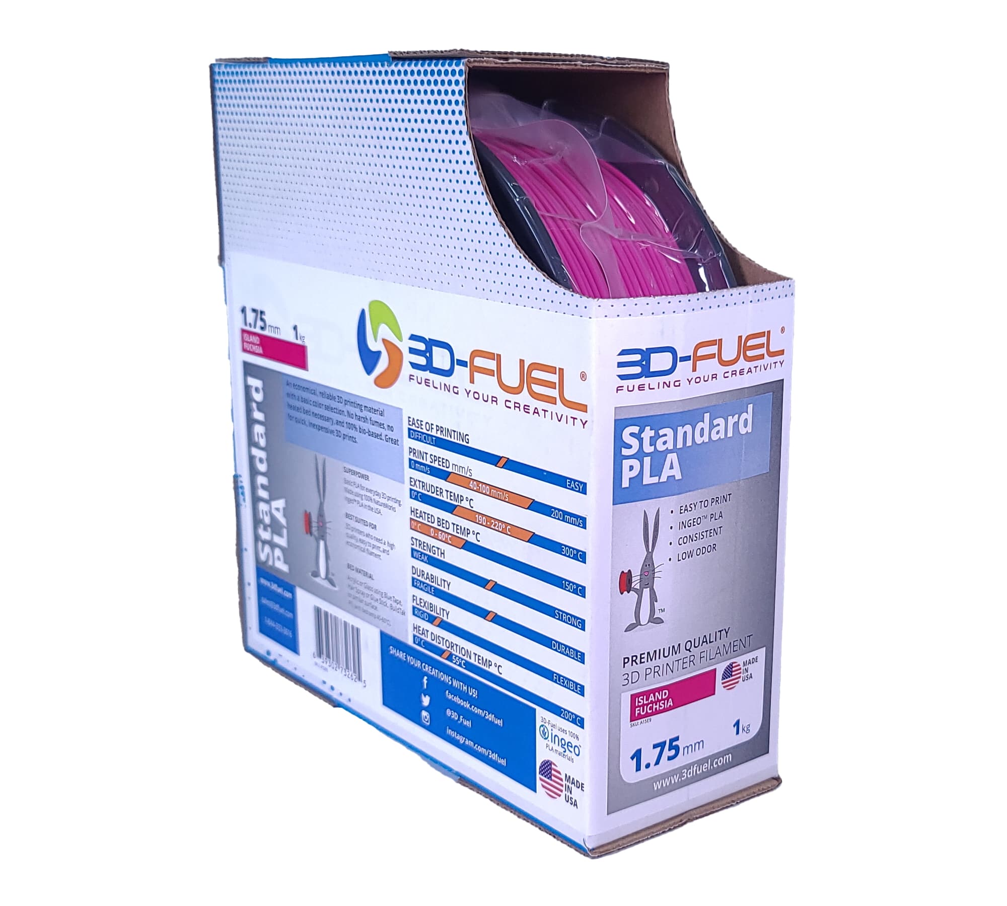 Standard PLA+, Island Fuchsia, 1.75mm