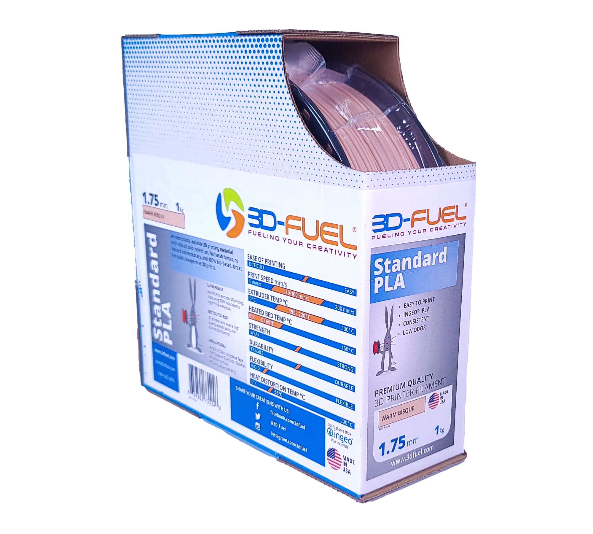 Standard PLA+, Warm Bisque, 1.75mm